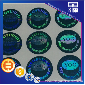 Security Label PET 3D Hologram Sticker